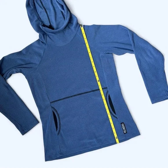 Melanzana Melly Women’s Micro Grid Hoodie V2 in Rain Blue XS - Picture 6 of 6